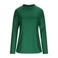 thumbnail image 5 of Womens Blouses Dressy Casual Mock Neck Long Sleeve Tops for Women Lightweight Solid Color Turtleneck Pullover Blouses Base Shirts, 5 of 10