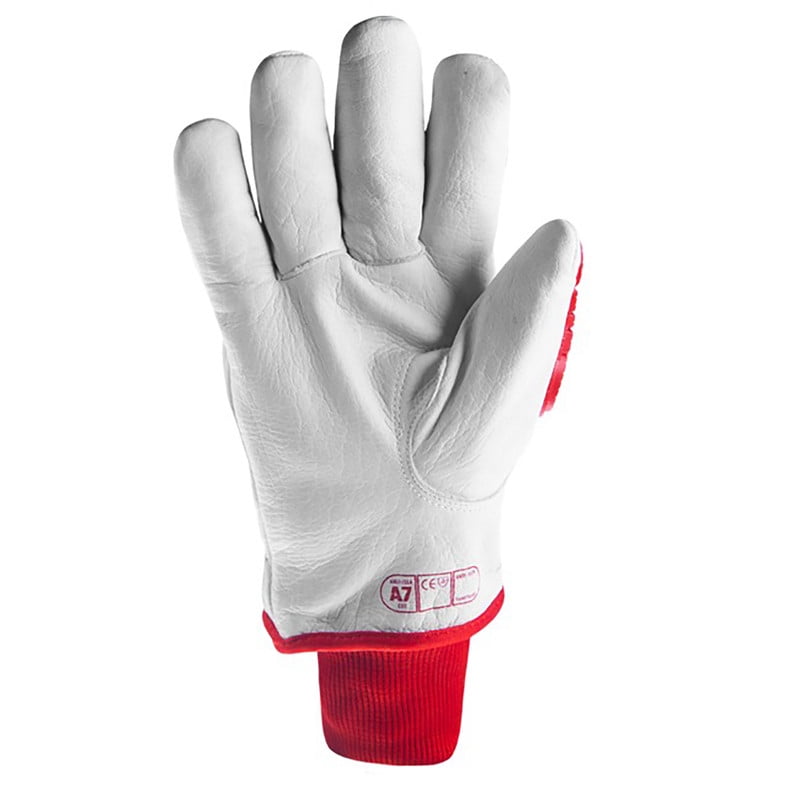 Chrome SLT 4067W-M Leather Winter Gloves Impact Work Gloves, A7 Cut, C100 Thinsulate Liner, Medium