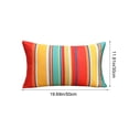 thumbnail image 3 of Outdoor Waterproof Lumbar Pillow Cover, Double Sided Printed Cushion Case for Patio Chairs and Sofas, Decorative Bolster Pillow Cover, Durable Garden and Deck Decor Gift, 3 of 6