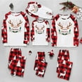 thumbnail image 6 of Mifsaly Funny Christmas Pajamas Family Sets Bright and Merry Xmas Pjs Matching Outfits 2 Piece Loose Pullover Sleepwear Nightwear Classic Plaid Sleep Pants 2025 Festival Holiday Homewear, 6 of 7