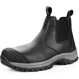 Chelsea Work Boots for Men, HANDMEN Steel Toe Waterproof  display picture 3