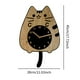 thumbnail image 3 of Reloj de pared,Reloj de pared decorativo con forma de gato para sala de estar silenciosa,Reloj de pared de madera,decoración moderna,Reloj de pared,Reloj de pared silencioso,sin, 3 of 8