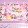 thumbnail image 1 of Princess Birthday Party Decorations, Pink Castle Birthday Backdrop Banner Castle Birthday Photo Background for Girls Birthday Party Decoration Supplie, 1 of 4