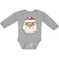thumbnail image 3 of Inktastic Cute Santa Claus Face Boys or Girls Long Sleeve Baby Bodysuit, 3 of 5