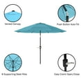 thumbnail image 5 of 10 ft. Outdoor Market Tilting Patio Umbrella with Base in Blue, 5 of 7