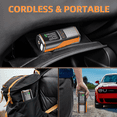 thumbnail image 4 of MU-008 150PSI Portable Intelligent Tire Inflator with 6000mAh Power Bank & LED Flashlight, 22-Cylinder 23L/min Fast Inflation, Dual LCD Screens Auto-Shutoff, 5 Smart Modes for, 4 of 7