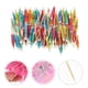 thumbnail image 3 of 100pcs Delicate Party Fruit Picks Cocktail Umbrella Picks Simple Food Decorations, 3 of 4