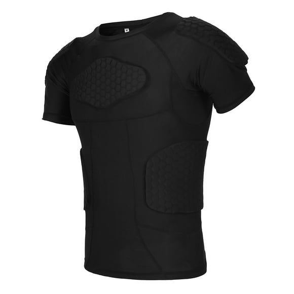 Sponge Sports Shirt Comfortable Wearable Compound Fabrics Black T-Shirt Anti-Collision Sports Shirts Stretchy Volleyball Various Sports For Basketball