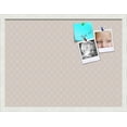 thumbnail image 2 of PinPix ArtToFrames 16x22 Custom Cork Bulletin Board Baby Pink Chain   Poster Board Has a Fabric Style Canvas Finish, Framed in Satin White Frame (PinPix-575), 2 of 6