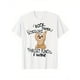 thumbnail image 2 of [Camiseta gráfica de algodón] Camiseta gráfica de algodón para hombre - Camiseta con estampado divertido, corte holgado informal, manga corta, cuello redondo, color blanco con diseño de perezoso marró, 2 of 5
