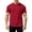 F23 Red, variant on Curuila Mens T Shirt Casual Loose Fit Breathable Pocket Short Sleeve Crew Neck Solid Color Summer Tops Light Gray Size 2Xl