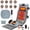 Grey, variant on PU Leather Full Body Massage Mat, Back Massager for Chair, Massage Chair Pad with Heat Timer Shiatsu Neck Foot Massager Lumbar Pillow Anti-Slip Bottom for Reclining Chair (Brown)