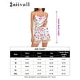 thumbnail image 4 of Womens Leopard Pajamas Set Two-piece Pj Sets Sleepwear Loungewear Pj Sets, 4 of 4