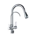 thumbnail image 1 of Filter Kitchen Faucet Brushed Nickel Brass Kitchen Faucet With Pure Water Pull Out Style Kitchen Faucet Rotatble Hot Cold Crane ,Effortless Installation, 1 of 7