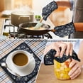thumbnail image 4 of Pioneer Flower Floral Print Pattern 2-Pack Oven Mitts Set, Heat Resistant Kitchen Gloves, 7.7" X 12", 4 of 6