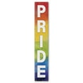 thumbnail image 2 of My Word! Welcome Pride Rainbow - Tall Outdoor Porch Board Welcome Sign for Front Porch Yard Patio Deck or Door - Hanging Standing or Leaning Tall Vertical Farmhouse Rustic Front Porch Decor 8"x46.5", 2 of 5