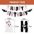 thumbnail image 3 of Halloween Birthday Banner Decorations Multi Color Paper Party Supplies For Decor 1 Set, 3 of 5