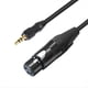 thumbnail image 3 of Cable de Audio XLR A 3,5 mm Cable de Audio Analógico Balanceado para Micrófono con Bloqueo para Amplificador de Altavoz de Teléfono de Computadora 200 cm, 3 of 5
