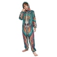 thumbnail image 5 of Soft and Comfortable One-Piece Pajamas Jumpsuits Skeleton and Dragon, 5 of 8