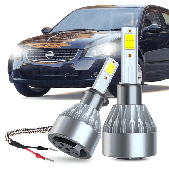 For 2002-2005 2006 Nissan Altima LED Headlight Bulbs Low Beam Halogen Upgrade Replacement Kit