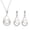 B, variant on QIQUWOHUL Pearl Jewelry Set Freshwater Cultured Pearls Pendant Necklace Teardrop Pearl Dangling Earrings Cubic Zirconia Pearl Wedding Jewelry Set For Bridal Women Bridesmaids & Br
