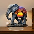 thumbnail image 5 of Elegant Acrylic Elephant Desktop Ornament Stylish Animal Figurine Home Living Room Bedroom Decoration Sculpture, 5 of 5