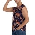 thumbnail image 3 of Haiem Men's Leopard Print Print Tank Tops Summer Sleeveless Cut Off Workout T-Shirts Fitness Vest Athletic Undershirts-Large, 3 of 8