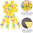 thumbnail image 3 of Large Easter Wreath Bows for Front Door Decorations, White Bows Easter Bunny Bow Holiday Burlap Bows for Wreath Wall Indoor Outdoor Easter Decorations, 3 of 6