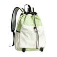 thumbnail image 4 of Mochila con cordón para bádminton, mochila multifuncional de día, bolsa grande para raquetas, pelotas, accesorios, gimnasio, viajes, senderismo. Verde claro, 4 of 8