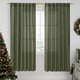 thumbnail image 1 of Cortinas LAMIT de lino con filtro de luz, 198 cm, verde oliva, 2 paneles, 1 of 9