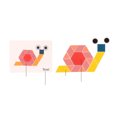 thumbnail image 3 of Multi Shape Blocks Improve Skills Bright Colors Wood Pattern Puzzle Early Learning Brain Traning 180 Sheets For Boys Girls For Home ANGGREK Otros, 3 of 7