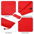thumbnail image 4 of Unique Bargains Waterproof Zipper File Bags, A6 Document Holders for Office, Red 3 Pack, 4 of 6