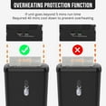 thumbnail image 3 of Woolsche Home Office Paper Shredder-10-Sheet Strip Cut with 3.17-Gallon Basket - P-2 Security Level - CD & Credit Card Shredder - Durable & Fast - Jam Proof System - ETL Certified, 3 of 8
