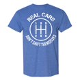 thumbnail image 1 of Men's Real Cars Don't Drive Themselves Graphic Tee Manual Stick Humor Auto Racing Mechanic Enthusiast T-Shirt, 1 of 1