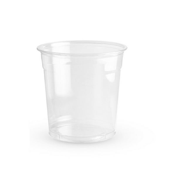 Bewildely 50 Uds. De tazas de embalaje para té de la leche helado, recipientes para comida de frutas, 500ML, cuencos transparentes para postres, Bar de Juegos de servir café y té Sin Tapas Bewildely HA066970-01