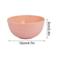 thumbnail image 3 of Ovzne Large Plastic Bowl – 4.72X2.36 Inches (12X6Cm), Microwave Dishwasher Safe, Made Of Wheat Straw Fiber, Ideal For Cereal, Soup More, 1 Piece, 3 of 5