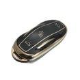 thumbnail image 1 of Unique Bargains Silicone Smart Key Fob Case Cover for Tesla Model S Y 3 Key Fob Shell Protector Keyless Black, 1 of 6