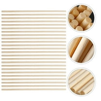 PAMINGONO Unfinished Dowel Rod Natural Wood 200Pcs 7.9x0.1x0.1in