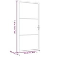 thumbnail image 5 of vidaXL Interior Door 40.4"x79.3" Black ESG Glass and Aluminum, 5 of 7