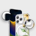thumbnail image 2 of MagSafe iPhone 15 Pro Max Yellow Wildflower Clear Case, 2 of 5