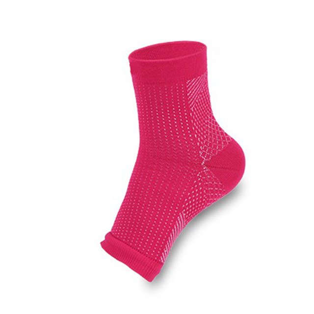 Calcetines tobilleros con funda de presión localizada, calcetines deportivos moldeadores de color sólido