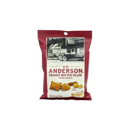 Anderson Peanut Butter Pretzels - HK ANDERSON Peanut Butter Filled Pretzel Nuggets, 5 oz, 12 Count