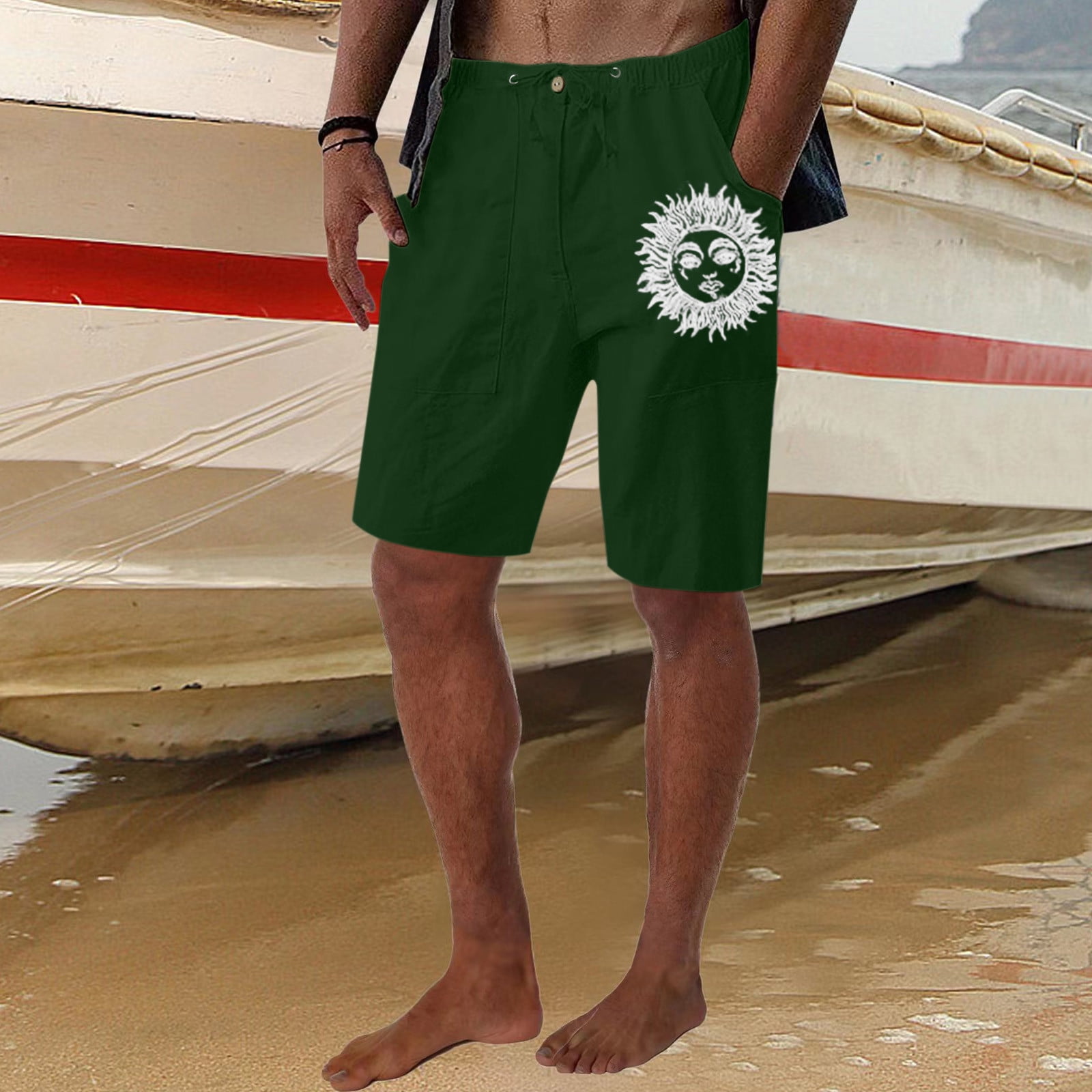 kpoplk Running Shorts For Men,Men's Swimwear Swim Trunks Dry Lightweight with Pockets Running(Green,3XL) - Walmart.com