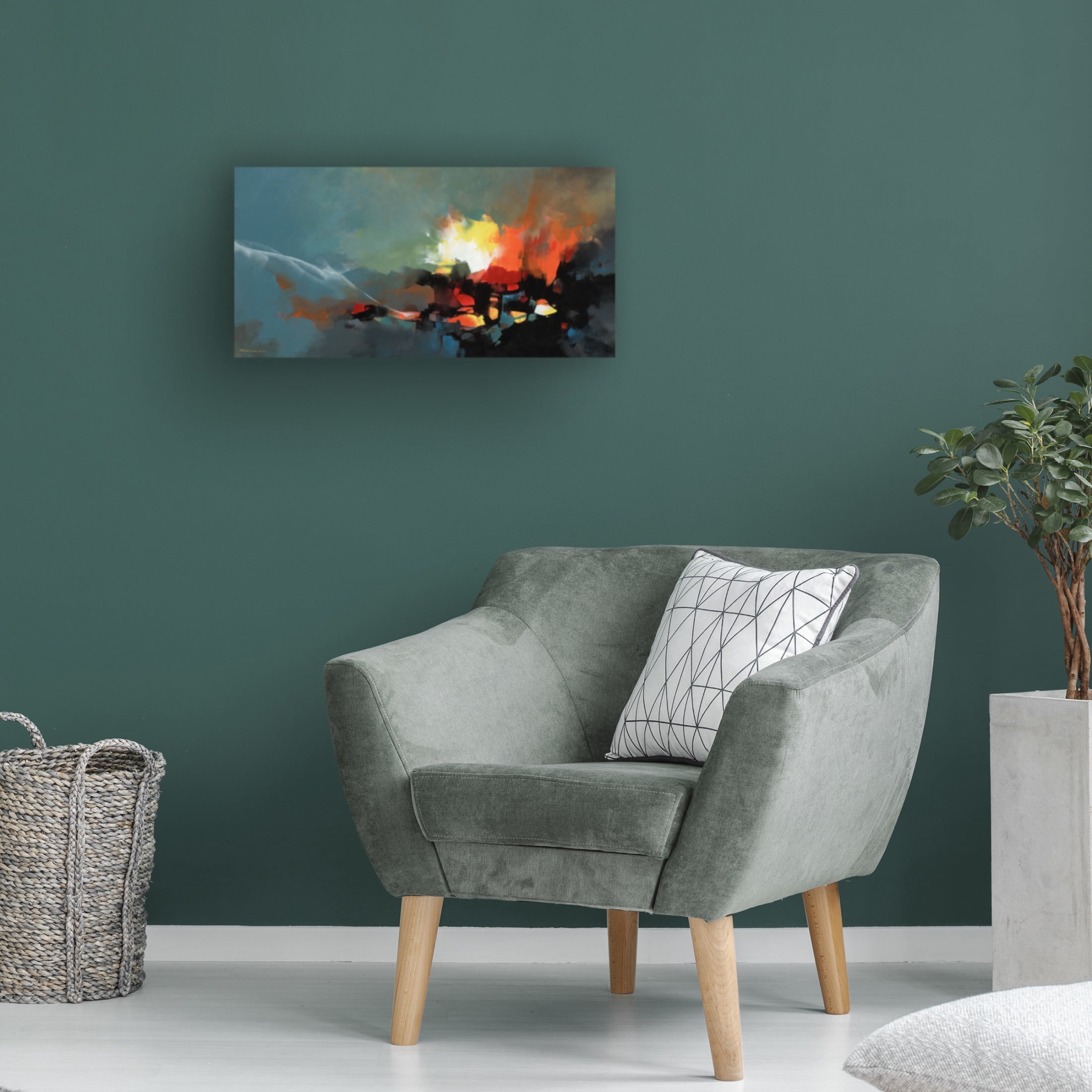 Canvas Wall Art - Thomas Leung 'Explorations I' Wall Art for Living Room, Bedroom, or Office Décor by Trademark Fine Art - 19 x 10 Inches
