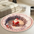 thumbnail image 4 of AUDeals Christmas 3D Rug Circular Carpets Mat with Various Designs Bring Visual Depth and Three Dimensional Feel Actually Two Dimensional, 4 of 4