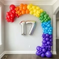 thumbnail image 6 of Silver Number 17 Mylar Foil Balloon 40" - Helium or Air Inflatable Metallic Balloons for 17th Happy Birthday Party, Anniversary, Graduation Decor, 6 of 9