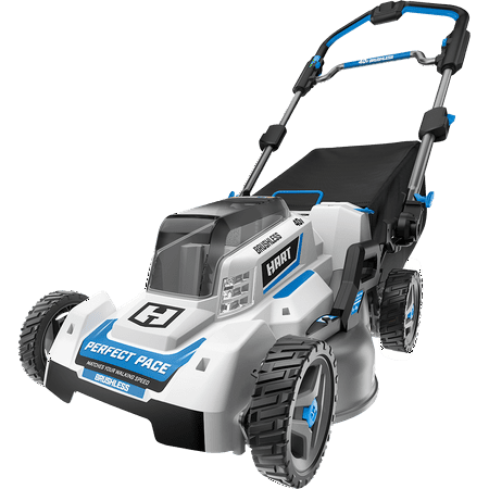 HART 40-Volt 21-Inch Steel Deck Perfect Pace Mower (2) 5.0Ah Lithium-Ion Batteries