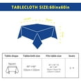 thumbnail image 6 of Lemon Square Tablecloth 60x60 Inch Waterproof Washable Spring Summer Lemon Table Cloth Blue Seasonal Tablecloth for Party Picnic Dinner Home Decor, 6 of 6