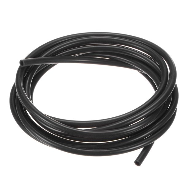 1 Paquete de Tubo de Silicona de 3 Metros, Tubo de Caucho de Silicona 4x6mm (IDxOD) Manguera Flexible Negra