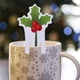 thumbnail image 3 of Decoraciones navideñas, adornos navideños, regalos navideños, tarjeta de decoración de copa de vino tinto de Navidad, gorro de Papá Noel, tarjeta de fiesta, decoración de copa de vino, centro comercia, 3 of 5